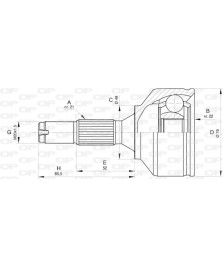 KIT GIUNTO L.RUOTA PEUT 206