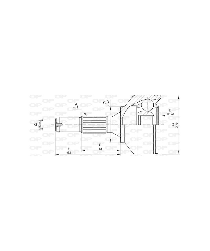 KIT GIUNTO L.RUOTA PEUT 206