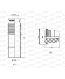 KIT PARAPOLVERE (2 TAMPONI + 2 CUFFIE)    147/156 1.9JTD