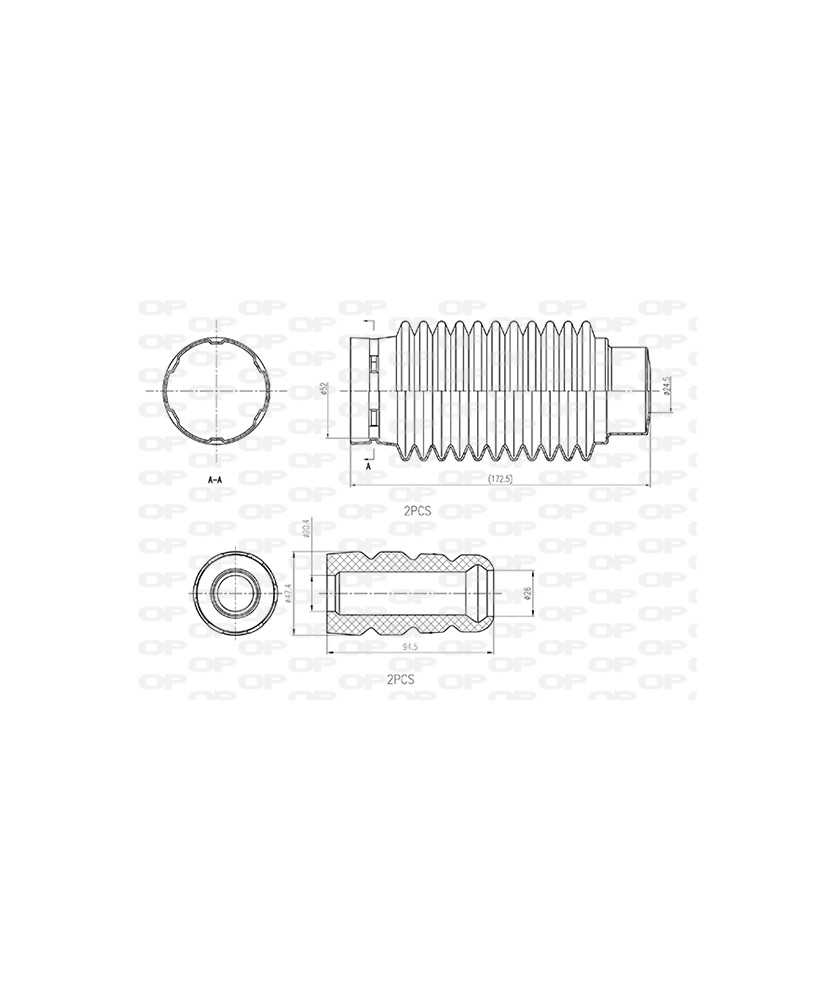 KIT PARAPOLVERE (2 TAMPONI + 2 CUFFIE)   ANTERIORE  C3