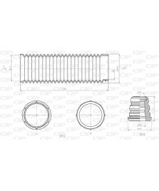 KIT PARAPOLVERE (2 TAMPONI + 2 CUFFIE)   ANTERIORE FOCUS II/C-MAX