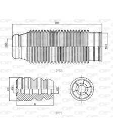 KIT PARAPOLVERE (2 TAMPONI + 2 CUFFIE)    SPORTAGE -  SPORTAGE POST