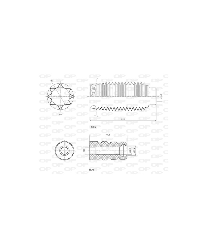 KIT PARAPOLVERE (2 TAMPONI + 2 CUFFIE)   ANT.307/TT /PEUT C4 - 307