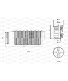 KIT PARAPOLVERE (2 TAMPONI + 2 CUFFIE)   ANT.ESCORT TT 90-/FIESTA 96