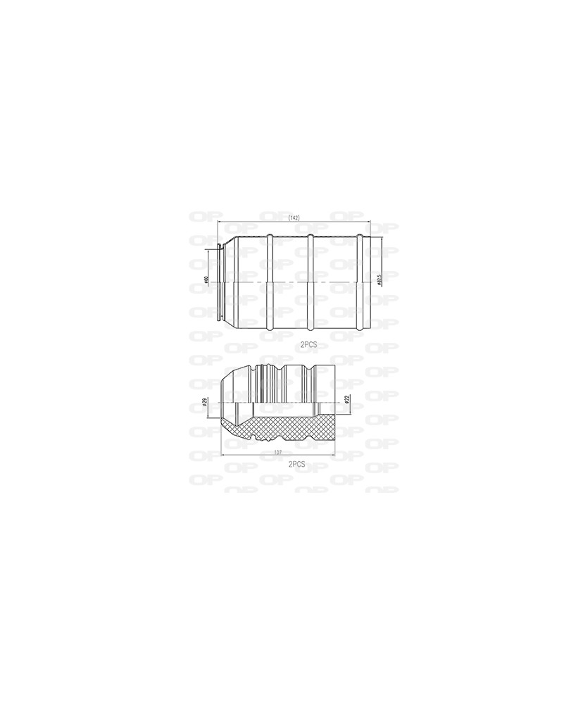 KIT PARAPOLVERE (2 TAMPONI + 2 CUFFIE)   ANT.DUCATO 10/14 Q.li 94