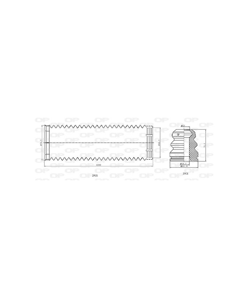 KIT PARAPOLVERE (2 TAMPONI + 2 CUFFIE)   ANTERIORE  MONDEO IV  06