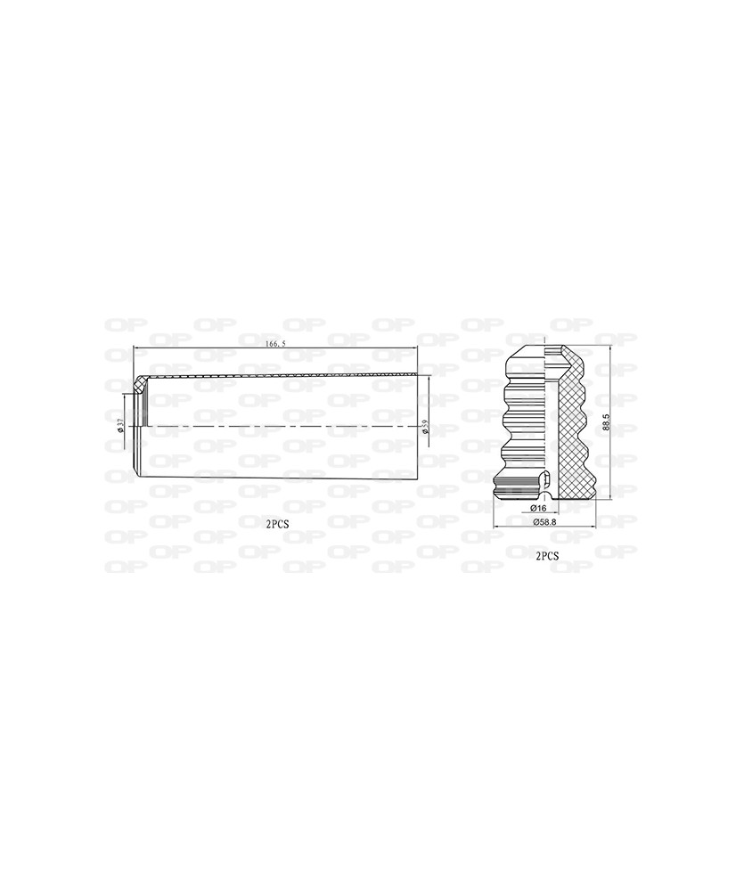 KIT PARAPOLVERE (2 TAMPONI + 2 CUFFIE)   POSTERIORE  S1