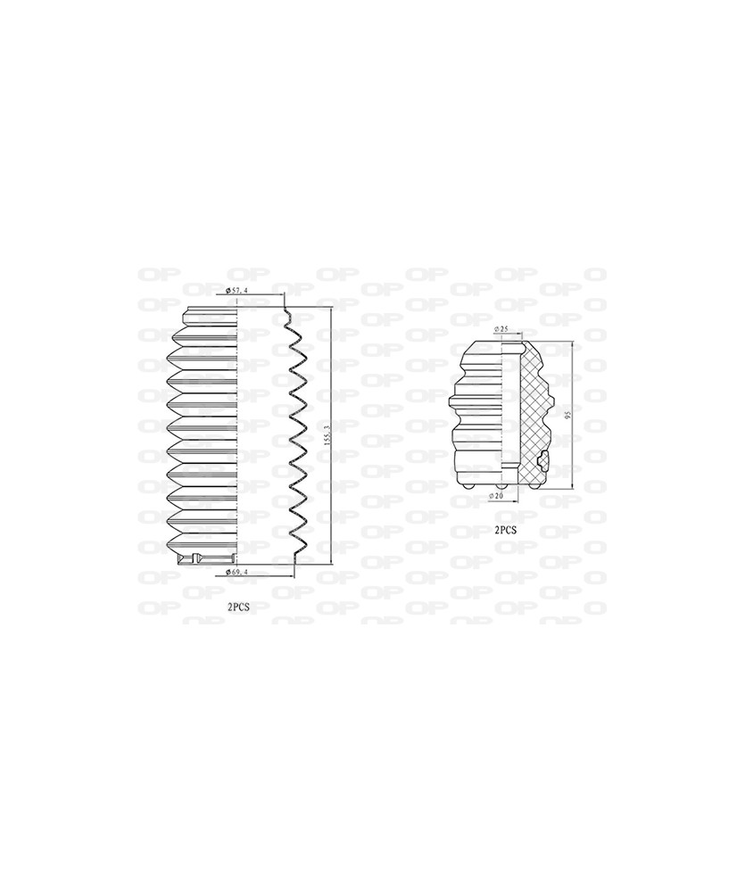 KIT PARAPOLVERE (2 TAMPONI + 2 CUFFIE)   ANTERIORE MCD CLASSE A W169