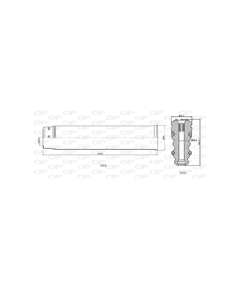 KIT PARAPOLVERE (2 TAMPONI + 2 CUFFIE)   FORS KUGA II