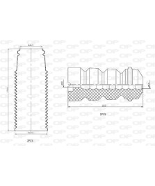 TAMPONE AMMORTIZZATORE POSTERIORE GRANDE PUNTO PUNTO EVO 13MJ