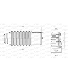 KIT PARAPOLVERE (2 TAMPONI + 2 CUFFIE)   ANTERIORE  SPORTAGE