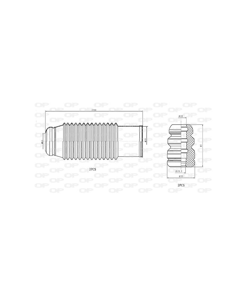 KIT PARAPOLVERE (2 TAMPONI + 2 CUFFIE)   ANTERIORE  SPORTAGE