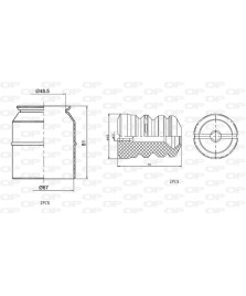 KIT PARAPOLVERE (2 TAMPONI + 2 CUFFIE)    SERIE 3 E90