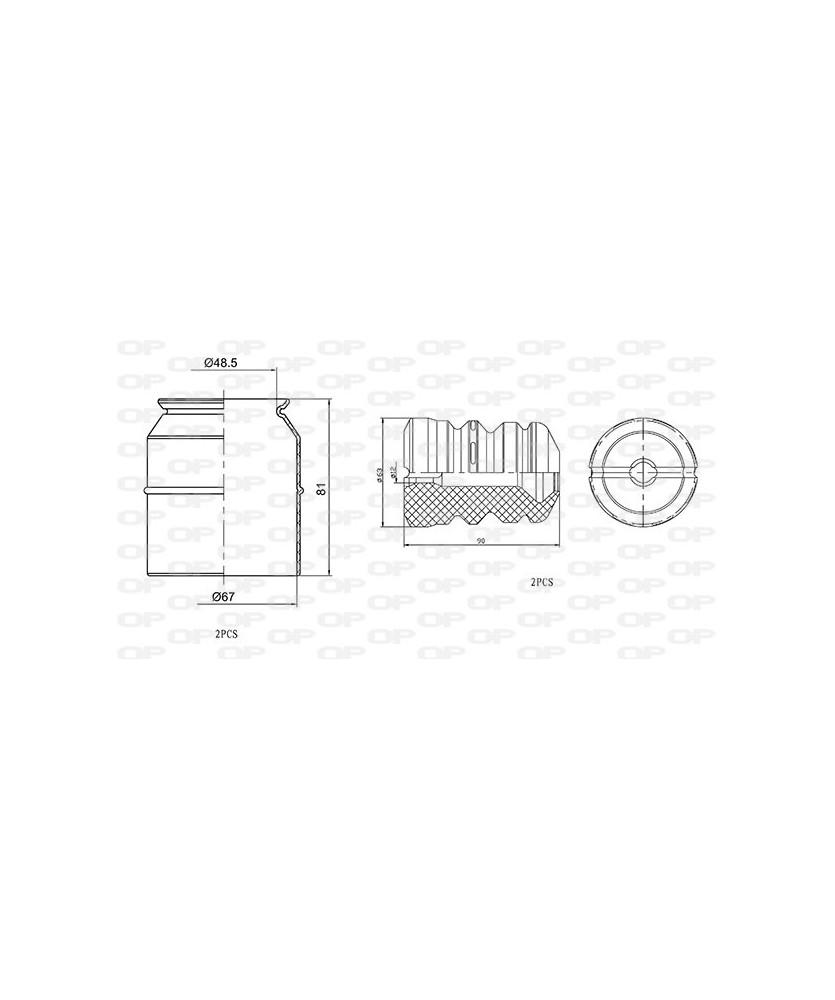 KIT PARAPOLVERE (2 TAMPONI + 2 CUFFIE)    SERIE 3 E90