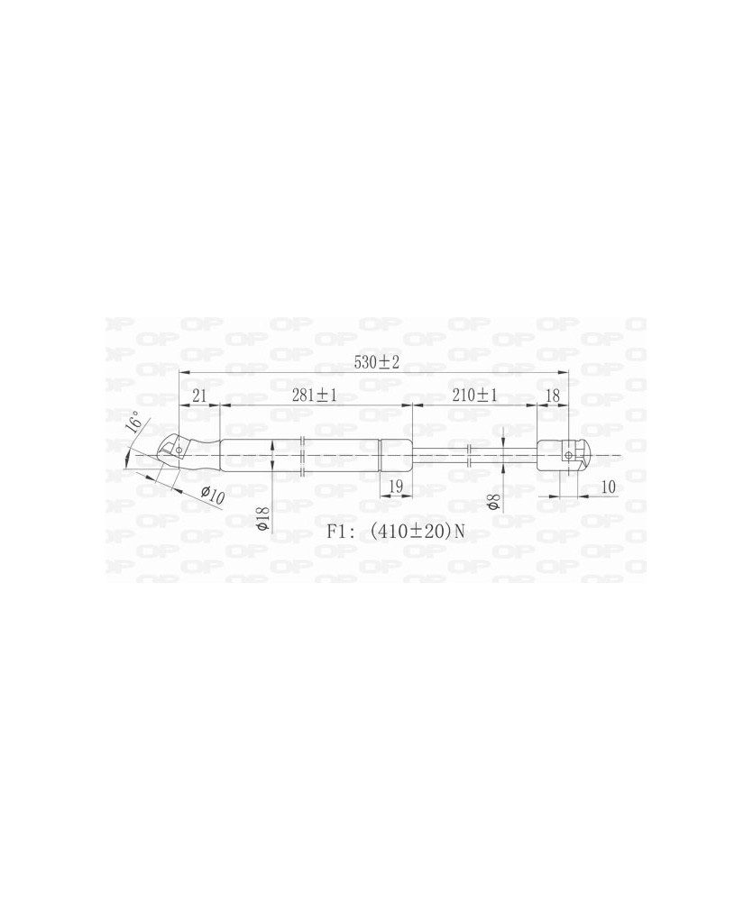 MOLLA A GAS BILATERALE PORTELLONE        POSTERIORE  SPORTBK 04