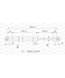 MOLLA A GAS BILATERALE PORTELLONE        POSTERIORE  156 SPORT WAGON