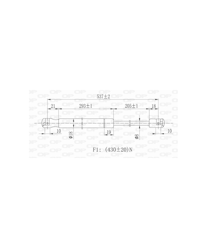 MOLLA A GAS  ASTRA  98 BN CM 53 80