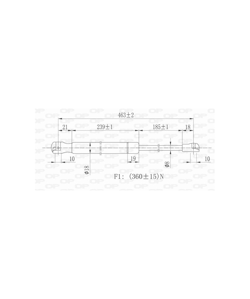 MOLLA A GAS SPORTELLONE POSTERIORE     VOLKSWAGEN FOX 05 11  C2 3 PORTE