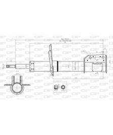 AMMORTIZZATORE ANTERIORE  PUNTO     188 DAL99-2012 CIL.1.2-1.3 JTD DX/SX