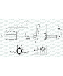 AMMORTIZZATORE ANTERIORE : MODUS  GRAND MODUS (F/JP0_)