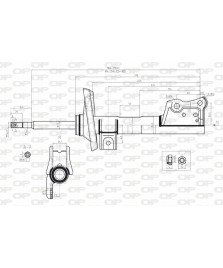 AMMORTIZZATORE ANTERIORE CLASSE A140/1701997-- 2004