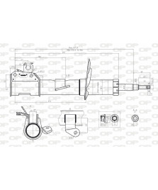 AMMORTIZZATORE ANTERIORE DX  PANDA   1.3MJ