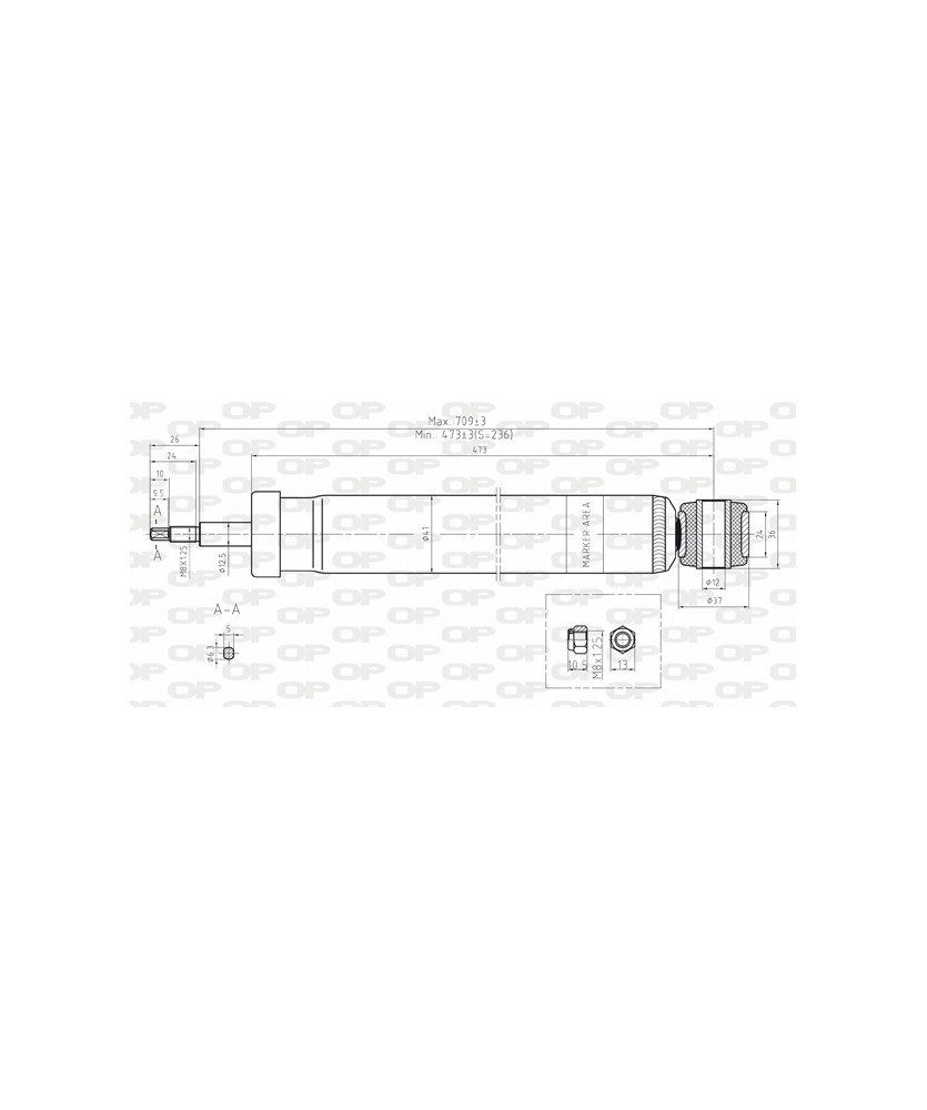 AMMORTIZZATORE POSTERIORE C-MAX/FOCUS