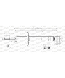 AMMORTIZZATORE POSTERIORE CORDOBA (6K1  IBIZA II (6K1)  : GOLF II (19E  1G1)