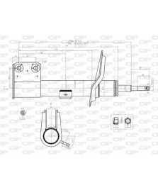 AMMORTIZZATORI ANT.SX C4 Coup  (LA_)  C  Tre volumi  PEUT: 307 (3A/C)  307 Br