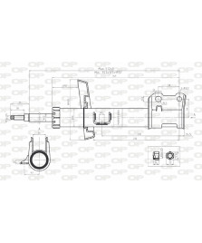 AMMORTIZZATORE ANTERIORE DX  ASTRA G