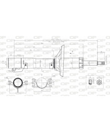 AMMORTIZZATORE ANTERIORE A3 (8L1)  :   I (1M2)  : OCTAVIA I (1U2)  OCTA