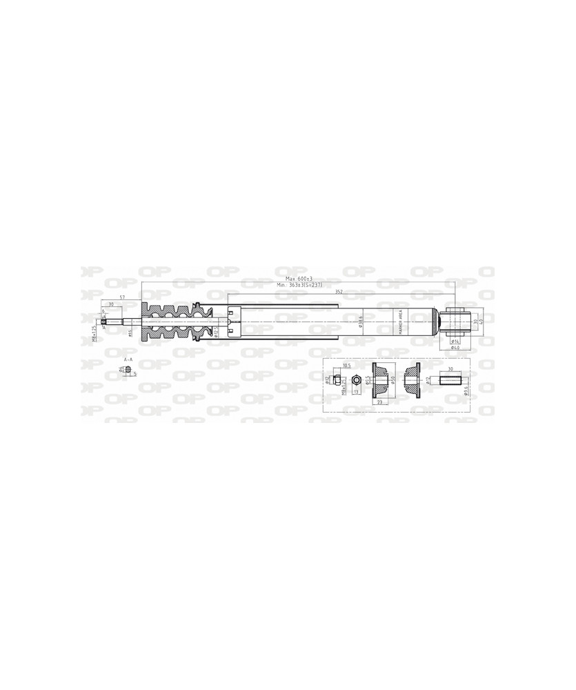 AMMORTIZZATORE NI MICRA 3 K12 1.0-1.2-   1.4 16V POST