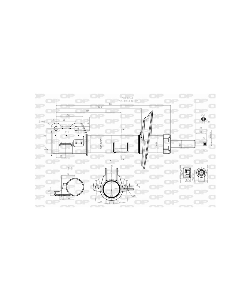 AMMORTIZZATORE ANT. DX DOBLO(152) [2010]