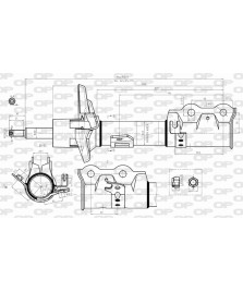 AMMORTIZZATORE ANT DX FO FIESTA VI 1.6  TDCI