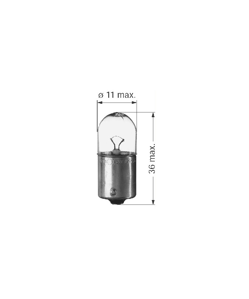 LAMPADA SEGNALAZIONE BA15S     24 VOLT    5 WATT