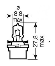 PORTALAMPADE ATTCO B10D 12V-5W