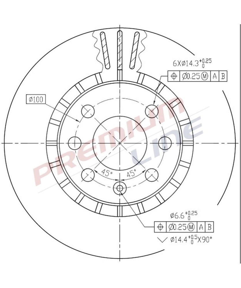 DISCO FRENO  ASTRA VECTRA DIAMETRO   256 ANTERIORE VENTILATO