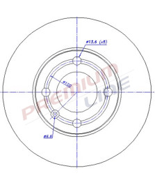 DISCO FRENO POLO DIAMETRO 238 5 ANTERIOR E PIENO