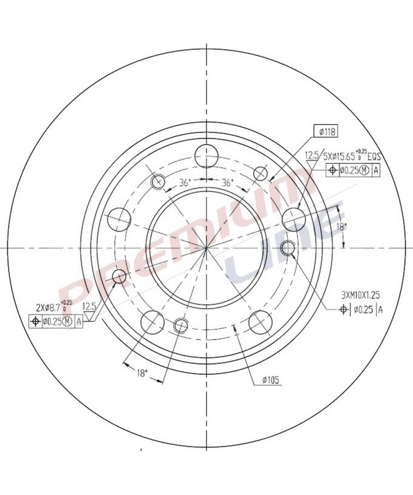 DISCO FRENO C25-DUCATO-J5 14q.li  D.256  N