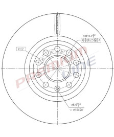 DISCO FRENO  A4-A6  PASSAT DIAMETR O 312 ANTERIORE VENTILATO