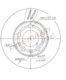 DISCO FRENO  FABIA DIAMETRO 239     ANTERIORE VENTILATO