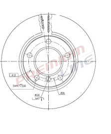 DISCO FRENO  SERIE 1 DIAMETRO 284     ANTERIORE VENTILATO