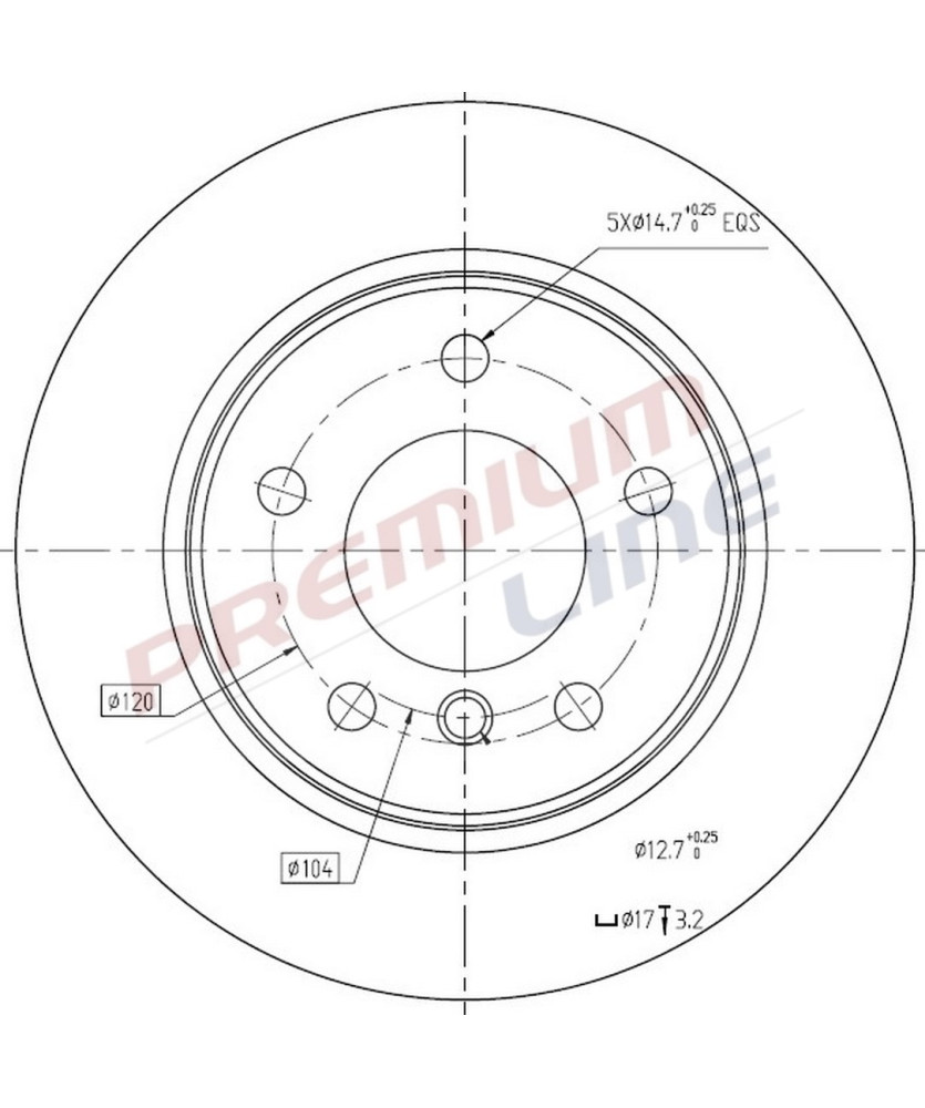 DISCO FRENO  S1 E87 116I 116D 118I    118D DIAMETRO 280 POSTERIORE PIENO