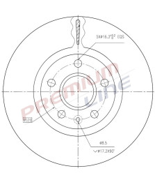 DISCO FRENO : INSIGNA D.321 ANT./V