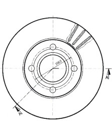 DISCHI FRENO VENTILATI  80-90 BG2272