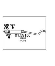 01.59150 SILENZIATORE CENTRALE ASTRA G