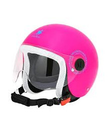 CASCO KID RODEO ROSA FLUO L