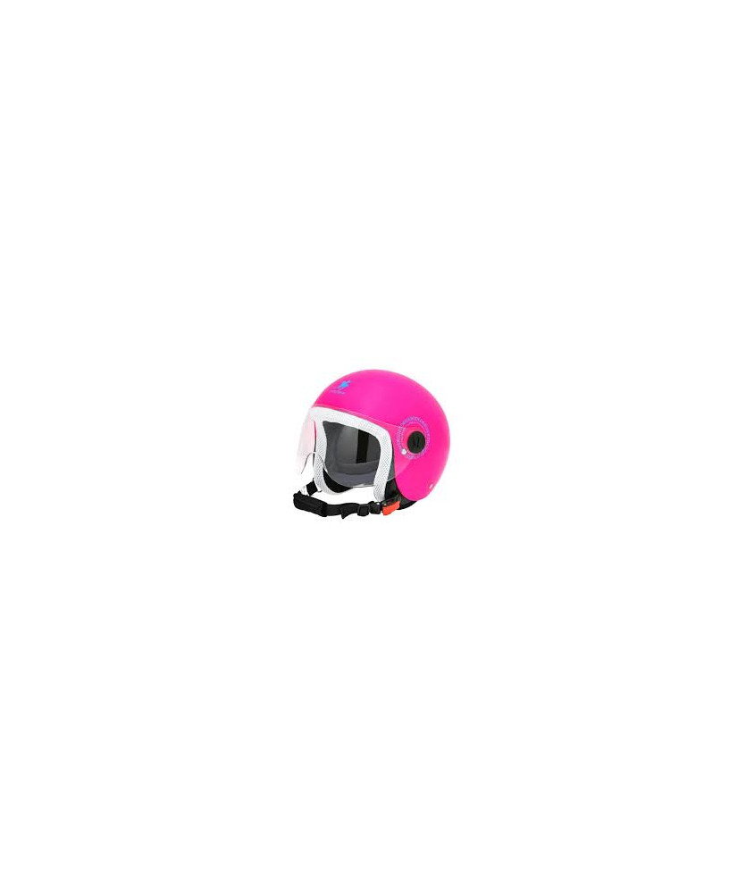 CASCO KID RODEO ROSA FLUO L