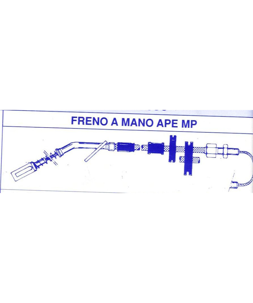 TRASMISSIONE FRENO A MANO APE MP 500 550