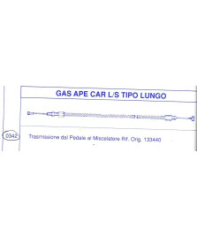 TRASMISSIONE GAS APE CAR L\S LUNGO COMPL